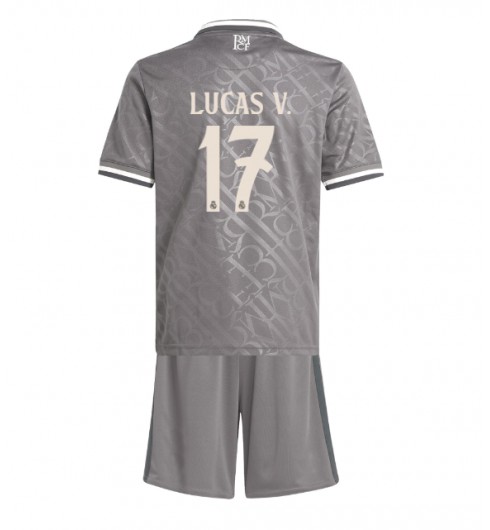 Köpa Billiga Barn Real Madrid Tredjetröja 2024/25 Lucas Vazquez 17 Kortärmad (+ Korta byxor) Köpa Billiga Barn Real Madrid Tredjetröja 2024/25 Lucas Vazquez 17 Kortärmad (+ Korta byxor)