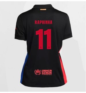 Köpa Billiga Dam FC Barcelona Bortatröja 2024/25 Raphinha Belloli 11 Kortärmad