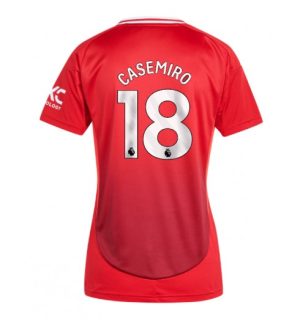Köpa Billiga Dam Manchester United Hemmatröja 2024/25 Casemiro 18 Kortärmad