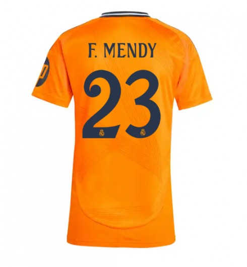 Köpa Billiga Dam Real Madrid Bortatröja 2024/25 Ferland Mendy 23 Kortärmad