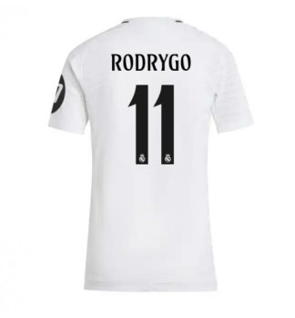 Köpa Billiga Dam Real Madrid Hemmatröja 2024/25 Rodrygo Goes 11 Kortärmad
