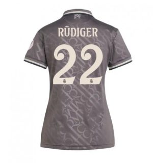Köpa Billiga Dam Real Madrid Tredjetröja 2024/25 Antonio Rudiger 22 Kortärmad