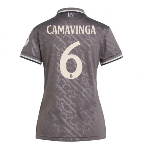 Köpa Billiga Dam Real Madrid Tredjetröja 2024/25 Eduardo Camavinga 6 Kortärmad 1 Köpa Billiga Dam Real Madrid Tredjetröja 2024/25 Eduardo Camavinga 6 Kortärmad