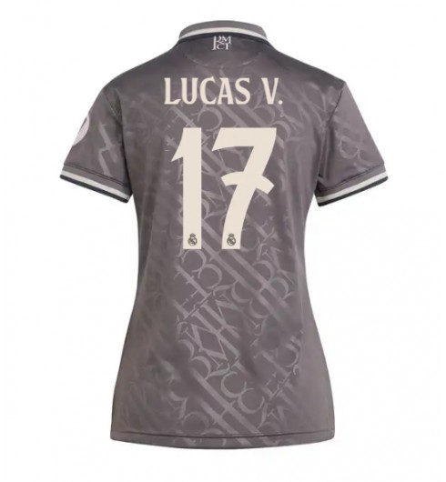 Köpa Billiga Dam Real Madrid Tredjetröja 2024/25 Lucas Vazquez #17 Kortärmad 1 Köpa Billiga Dam Real Madrid Tredjetröja 2024/25 Lucas Vazquez #17 Kortärmad