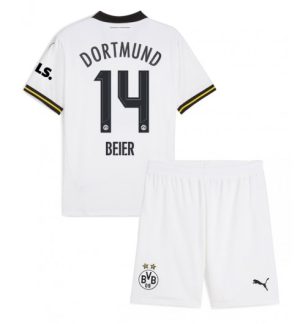 Köpa Billiga Barn Borussia Dortmund Tredjetröja 2024/25 Maximilian Beier 14 Kortärmad (+ Korta byxor)