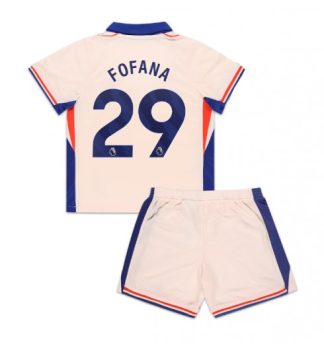 Köpa Billiga Barn Chelsea Bortatröja 2024/25 Wesley Fofana 29 Kortärmad (+ Korta byxor)