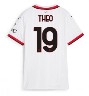 Köpa Billiga Dam AC Milan Bortatröja 2024/25 Theo Hernandez 19 Kortärmad