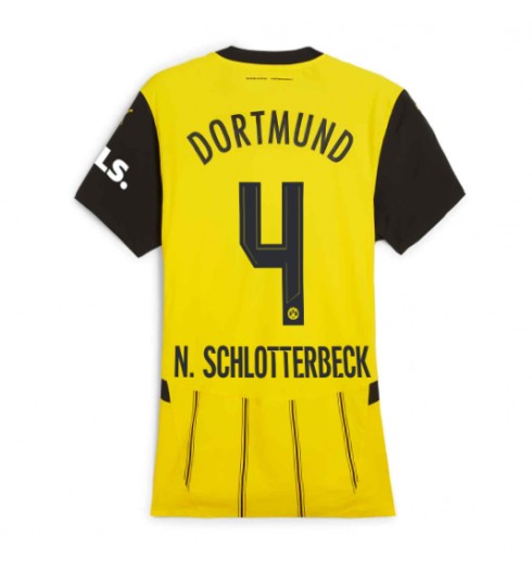Köpa Billiga Dam Borussia Dortmund Hemmatröja 2024/25 Nico Schlotterbeck 4 Kortärmad 1 Köpa Billiga Dam Borussia Dortmund Hemmatröja 2024/25 Nico Schlotterbeck 4 Kortärmad