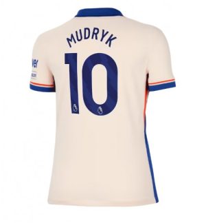 Köpa Billiga Dam Chelsea Bortatröja 2024/25 Mykhailo-Mudryk-10 Kortärmad