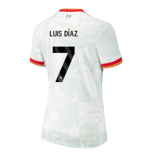 Köpa Billiga Dam Liverpool Tredjetröja 2024/25 Luis Díaz 7 Kortärmad