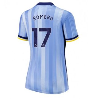 Köpa Billiga Dam Tottenham Hotspur Bortatröja 2024/25 Cristian Romero 17 Kortärmad