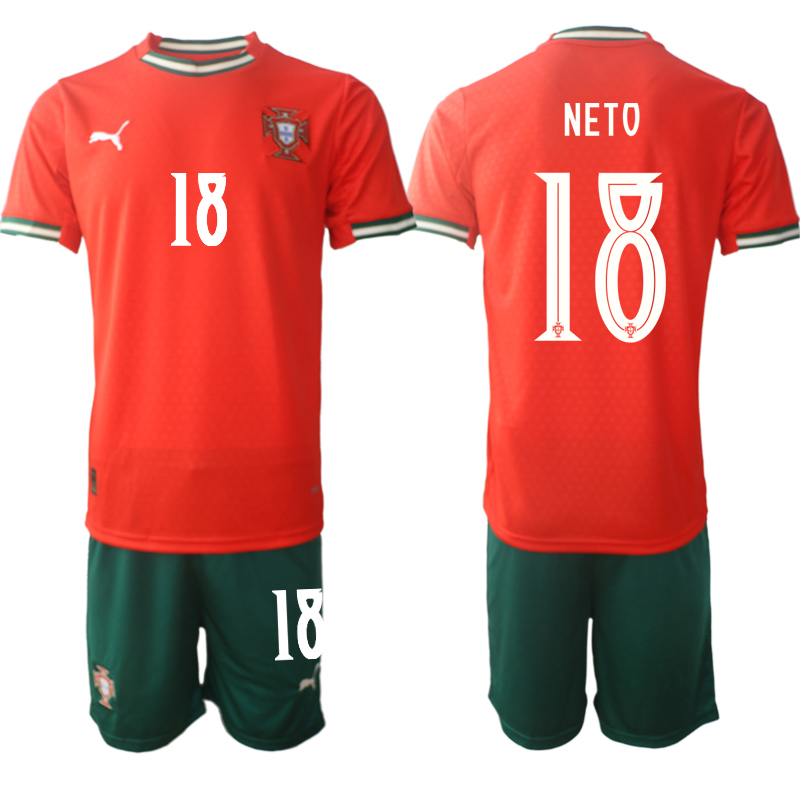 Köpa Fotbollströjor För Herr Portugal Hemmatröja 2025/26 Pedro Neto 18 Kortärmad (+ Korta byxor) 1 Köpa Fotbollströjor För Herr Portugal Hemmatröja 2025/26 Pedro Neto 18 Kortärmad (+ Korta byxor)