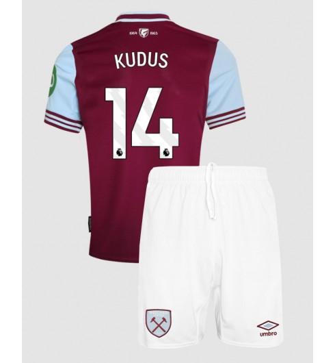 Köpa Billiga Barn West Ham United Hemmatröja 2024/25 Mohammed Kudus 14 Kortärmad (+ Korta byxor) 1 Köpa Billiga Barn West Ham United Hemmatröja 2024/25 Mohammed Kudus 14 Kortärmad (+ Korta byxor)