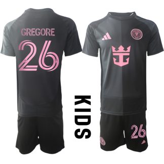 Köpa Fotbollströjor För Barn Inter Miami CF Bortatröja 2025/26 Gregore 26 Fotbollssats Kortärmad (+ Shorts)