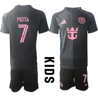 Köpa Fotbollströjor För Barn Inter Miami CF Bortatröja 2025/26 Jean Mota 7 Fotbollssats Kortärmad (+ Shorts)