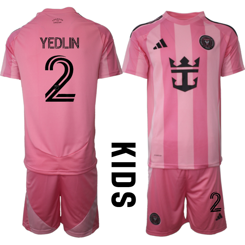 Köpa Fotbollströjor För Barn Inter Miami CF Hemmatröja 2025/26 DeAndre Yedlin 2 Fotbollssats Kortärmad (+ Shorts) 1 Köpa Fotbollströjor För Barn Inter Miami CF Hemmatröja 2025/26 DeAndre Yedlin 2 Fotbollssats Kortärmad (+ Shorts)