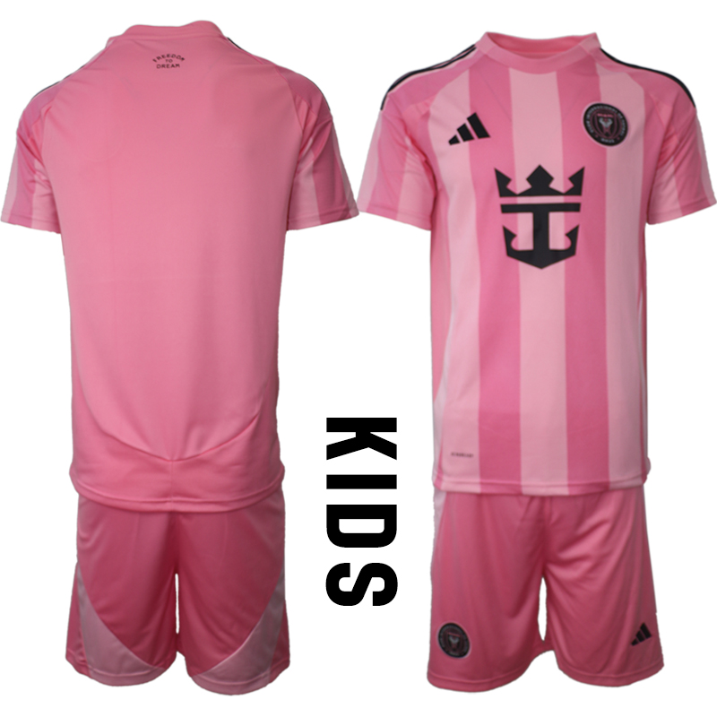 Köpa Fotbollströjor För Barn Inter Miami CF Hemmatröja 2025/26 Fotbollssats Kortärmad (+ Shorts)