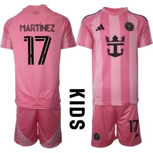 Köpa Fotbollströjor För Barn Inter Miami CF Hemmatröja 2025/26 Josef Martínez 17 Fotbollssats Kortärmad (+ Shorts)