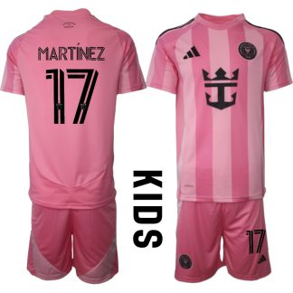 Köpa Fotbollströjor För Barn Inter Miami CF Hemmatröja 2025/26 Josef Martínez 17 Fotbollssats Kortärmad (+ Shorts)