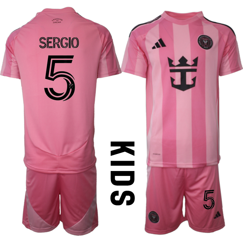 Köpa Fotbollströjor För Barn Inter Miami CF Hemmatröja 2025/26 Sergio Busquets 5 Fotbollssats Kortärmad (+ Shorts) 1 Köpa Fotbollströjor För Barn Inter Miami CF Hemmatröja 2025/26 Sergio Busquets 5 Fotbollssats Kortärmad (+ Shorts)