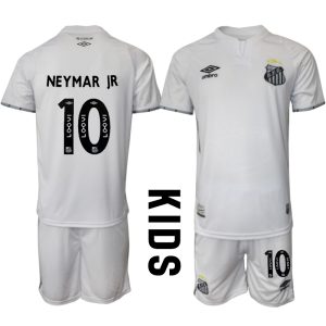 Köpa Fotbollströjor För Barn Santos FC Hemmatröja 2025/26 Neymar Jr 10 Kortärmad (+ Korta byxor)