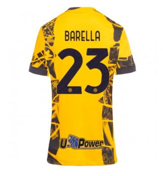 Köpa Fotbollströjor För Dam Inter Milan Tredjetröja 2024/25 Nicolo Barella 23 Kortärmad