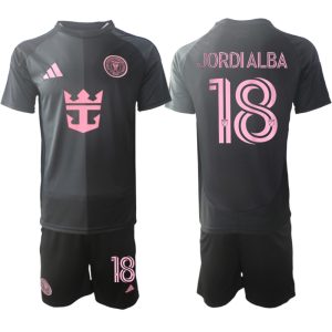 Köpa Fotbollströjor För Herr Inter Miami CF Bortatröja 2025-26 Jordi Alba 18 Kortärmad (+ Korta byxor)