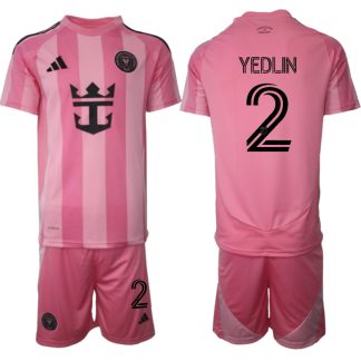 Köpa Fotbollströjor För Herr Inter Miami CF Hemmatröja 2025/26 DeAndre Yedlin 2 Kortärmad (+ Korta byxor)
