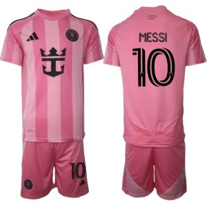 Köpa Fotbollströjor För Herr Inter Miami CF Hemmatröja 2025/26 Lionel Messi 10 Kortärmad (+ Korta byxor)