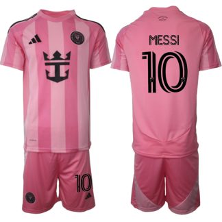 Köpa Fotbollströjor För Herr Inter Miami CF Hemmatröja 2025/26 Lionel Messi 10 Kortärmad (+ Korta byxor)