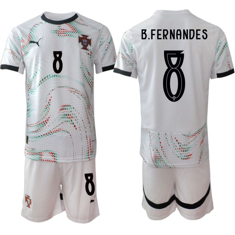 Köpa Fotbollströjor För Herr Portugal Bortatröja 2025/26 Bruno Fernandes 8 Kortärmad (+ Korta byxor) 1 Köpa Fotbollströjor För Herr Portugal Bortatröja 2025/26 Bruno Fernandes 8 Kortärmad (+ Korta byxor)