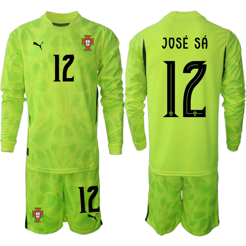 Köpa Fotbollströjor För Herr Portugal Fluorescerande Grön 2025/26 José Sá 12 Målvakt Långärmad (+ Korta byxor) 1 Köpa Fotbollströjor För Herr Portugal Fluorescerande Grön 2025/26 José Sá 12 Målvakt Långärmad (+ Korta byxor)-1