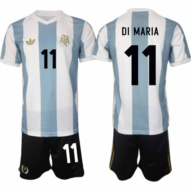 Köp Argentina Specialutgåva 50-årsjubileum fotbollsset Angel Di Maria 11 Kortärmad (+ Korta byxor)