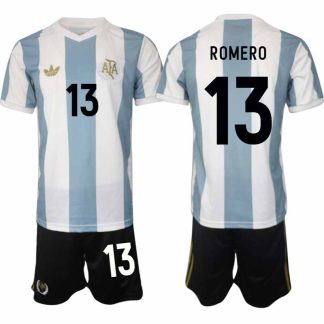 Köp Argentina Specialutgåva 50-årsjubileum fotbollsset Cristian Romero 13 Kortärmad (+ Korta byxor)