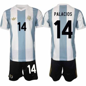 Köp Argentina Specialutgåva 50-årsjubileum fotbollsset Exequiel Palacios 14 Kortärmad (+ Korta byxor)