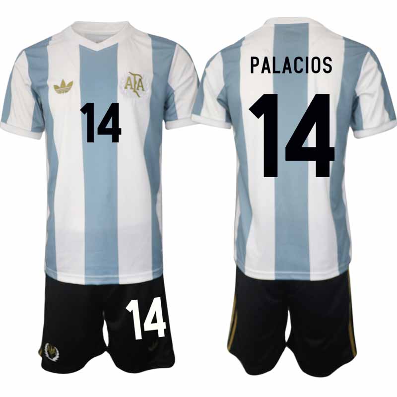 Köp Argentina Specialutgåva 50-årsjubileum fotbollsset Exequiel Palacios 14 Kortärmad (+ Korta byxor) 1 Köp Argentina Specialutgåva 50-årsjubileum fotbollsset Exequiel Palacios 14 Kortärmad (+ Korta byxor)