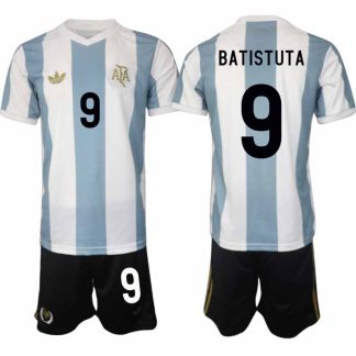 Köp Argentina Specialutgåva 50-årsjubileum fotbollsset Gabriel Batistuta 9 Kortärmad (+ Korta byxor)