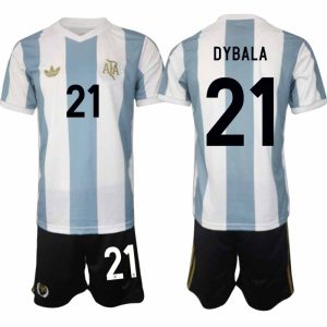 Köp Argentina Specialutgåva 50-årsjubileum fotbollsset Paulo Dybala #21 Kortärmad (+ Korta byxor)