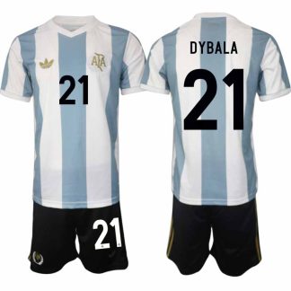 Köp Argentina Specialutgåva 50-årsjubileum fotbollsset Paulo Dybala #21 Kortärmad (+ Korta byxor)