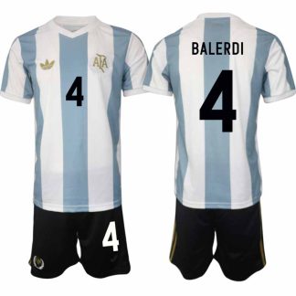 Köp Argentinas landslag 50-årsjubileums specialutgåva fotbollsset Leonardo Balerdi 4 Kortärmad (+ Korta byxor)