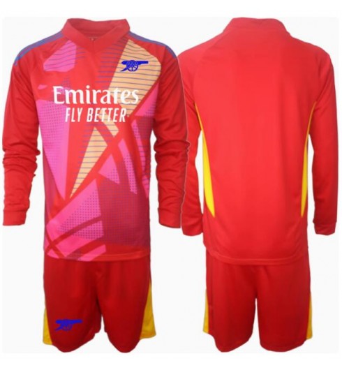 Köp Barn Arsenal Målvakt Bortatröja 2024/25 Fotbollsklädset Långärmad Tröja + Shorts 1 Köp Barn Arsenal Målvakt Bortatröja 2024/25 Fotbollsklädset Långärmad Tröja + Shorts