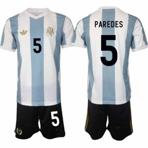 Köp Argentina Specialutgåva 50-årsjubileum fotbollsset Leandro Paredes 5 Kortärmad (+ Korta byxor)