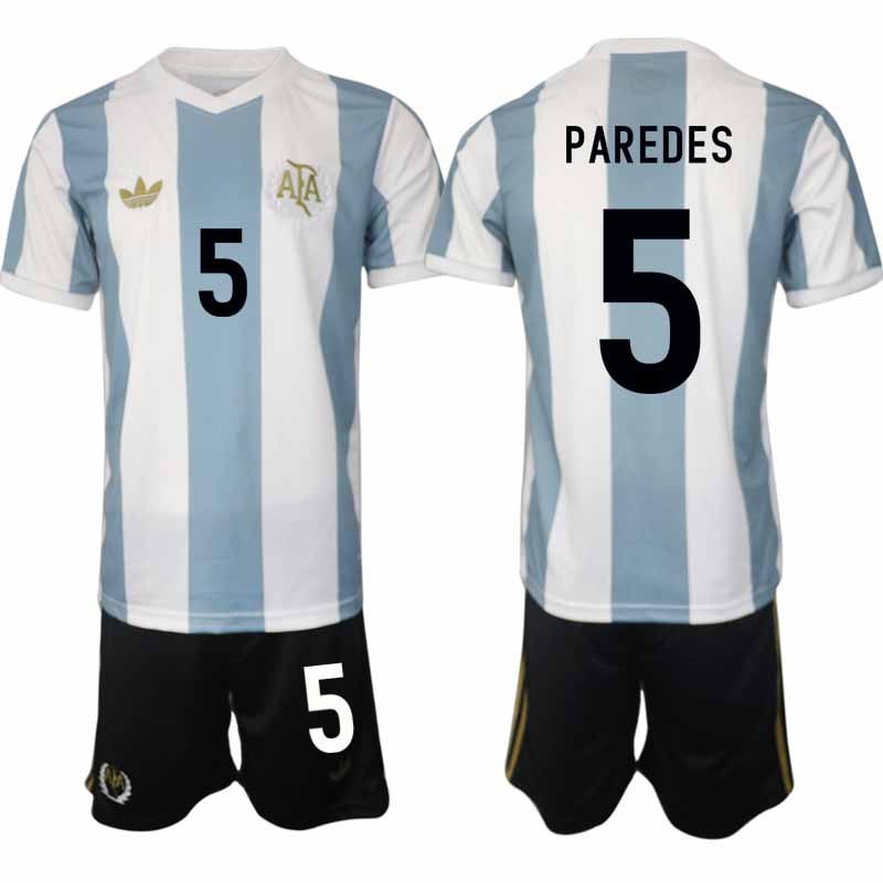 Köp Argentina Specialutgåva 50-årsjubileum fotbollsset Leandro Paredes 5 Kortärmad (+ Korta byxor) Köp Argentina Specialutgåva 50-årsjubileum fotbollsset Leandro Paredes 5 Kortärmad (+ Korta byxor)