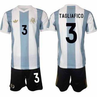 Köp Argentinas landslag 50-årsjubileums specialutgåva fotbollsset Nicolas Tagliafico #3 Kortärmad (+ Korta byxor)