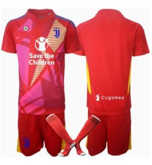 Köp Barn Juventus Målvakt Hemmatröja 2024/25 Fotbollsklädset Kortärmad Tröja + Shorts