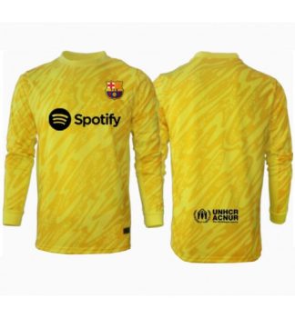 Köp Herr Barcelona Målvakt Bortatröja 2024/25 Långärmad Fotbollströjor