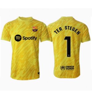 Köp Herr Barcelona Målvakt Bortatröja 2024/25 Ter Stegen #1 Kortärmad Fotbollströjor