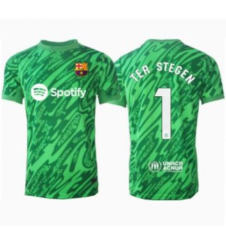 Köp Herr Barcelona Målvakt Hemmatröja 2024/25 Ter Stegen #1 Kortärmad Fotbollströjor