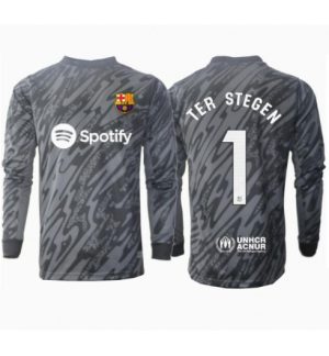 Köp Herr Barcelona Målvakt Tredjetröja 2024/25 Ter Stegen #1 Långärmad Fotbollströjor