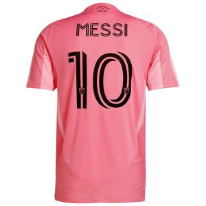 Köp Herr Fotbollströjor Inter Miami CF Hemmatröja 2025/26 Lionel Messi 10 Kortärmad